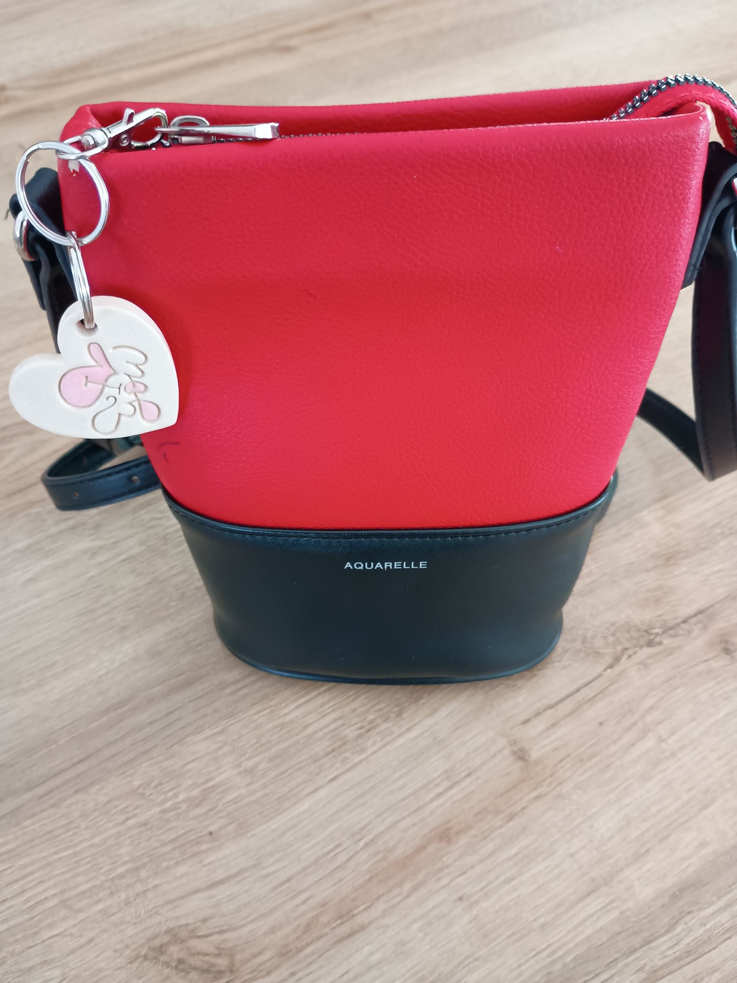 porte-clés Cœur "I love you" vert pistache